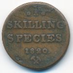 Norway, 1 скиллинг (1820 г.)