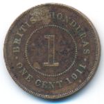 Британский Гондурас, 1 цент (1911 г.)
