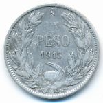 Chile, 1 песо (1915 г.)