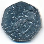 Остров Мэн, 50 пенсов (1981 г.)