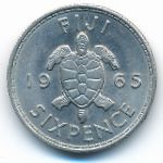 Fiji, 6 пенсов (1965 г.)