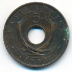 East Africa, 5 центов (1923 г.)