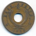 East Africa, 5 центов (1928 г.)