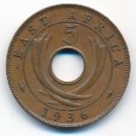 East Africa, 5 центов (1936 г.)