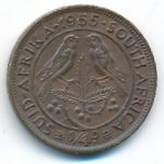 South Africa, 1/4 пенни (1955 г.)