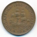 South Africa, 1 пенни (1953 г.)