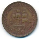 South Africa, 1 пенни (1954 г.)