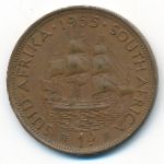 South Africa, 1 пенни (1955 г.)