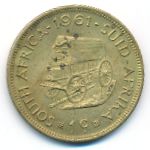 South Africa, 1 цент (1961 г.)