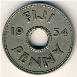 Фиджи, 1 пенни (1954–1968 г.)