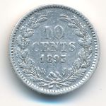 Netherlands, 10 центов (1893 г.)
