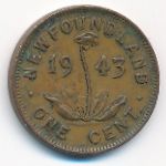 Newfoundland, 1 цент (1943 г.)