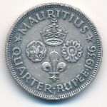 Mauritius, 1/4 рупии (1936 г.)
