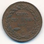 Monaco, 5 сентим (1837 г.)