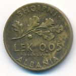 Албания, 0,05 лек (1940 г.)