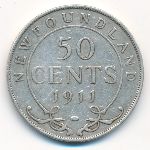 Newfoundland, 50 центов (1911 г.)