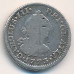 Мексика, 1/2 реала (1773 г.)