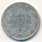 South Africa, 6 пенсов (1897 г.)
