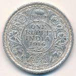 Британская Индия, 1 рупия (1916 г.)