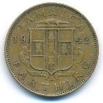 Jamaica, 1 фартинг (1942 г.)