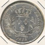 Франция, 5 франков (1814–1815 г.)