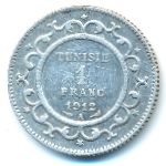 Tunis, 1 франк (1912 г.)