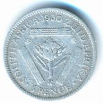 South Africa, 3 пенса (1930 г.)