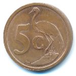 South Africa, 5 центов (2004 г.)