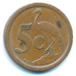 South Africa, 5 центов (1994 г.)