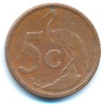 South Africa, 5 центов (2006 г.)
