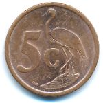 South Africa, 5 центов (2007 г.)