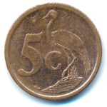 South Africa, 5 центов (2007 г.)