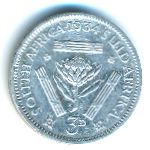 South Africa, 3 пенса (1934 г.)
