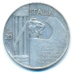 Италия, 20 лир (1928 г.)
