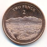 Gibraltar, 2 пенса (2020 г.)