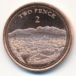 Gibraltar, 2 пенса (2020 г.)