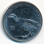 Gibraltar, 10 пенсов (2020 г.)