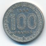 Equatorial African States, 100 франков (1966 г.)