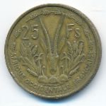 Французская Западная Африка, 25 франков (1956 г.)