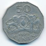 Свазиленд, 50 центов (1975 г.)