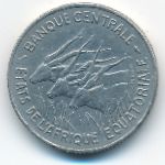 Equatorial African States, 100 франков (1966 г.)