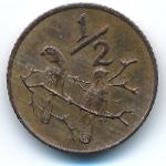 South Africa, 1/2 цента (1970 г.)