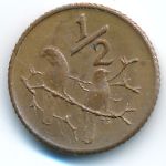 South Africa, 1/2 цента (1970 г.)