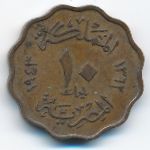 Египет, 10 милльем (1943 г.)