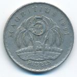 Mauritius, 5 рупий (1991 г.)
