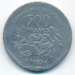 Chad, 500 франков (1985 г.)