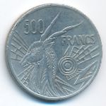 Central African Republic, 500 франков (1977 г.)