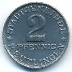 Reutlingen, 2 пфеннига (1920 г.)