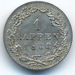 Цюрих, 1 раппен (1844 г.)