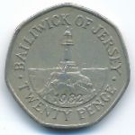 Jersey, 20 пенсов (1982 г.)